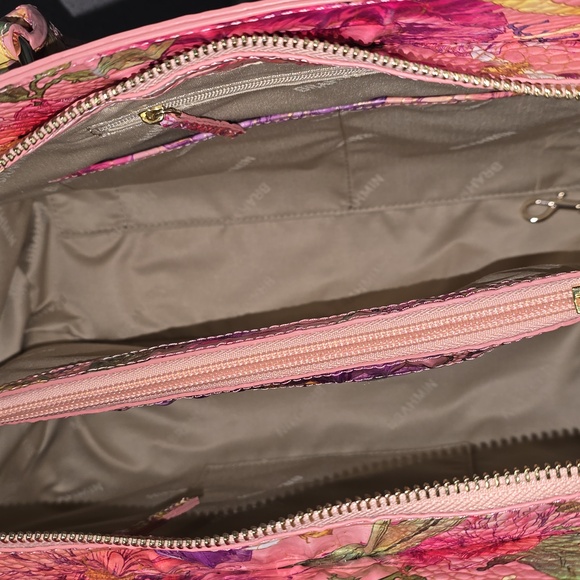 NWT ✅ Brahmin FINLEY PERENNIAL Melbourne DI Leather Satchel ✨ NWT, COA, DUST BAG - Picture 17 of 17